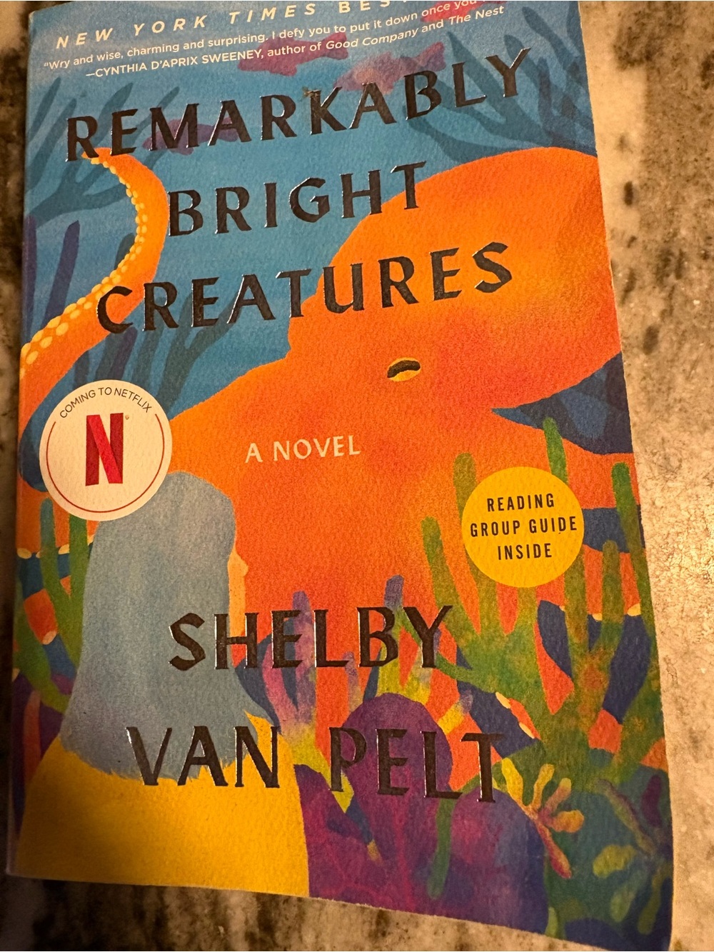 Paperback Book Cover — Remarkably Bright Creatures